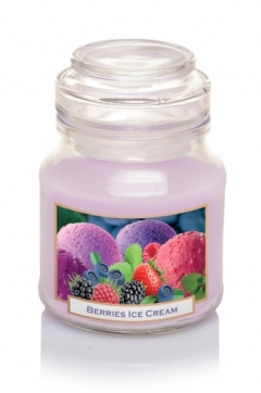 BARTEK СВЕЧИ Ароматизированная свеча в баночке  Fruitful Berries ice cream130 гр