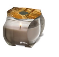 Свеча ароматизированная в стакане 6шт (PRESTIGIOUS WOOD) Престижные леса ALADINO
