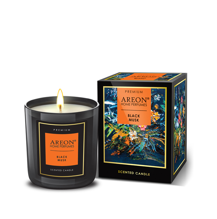 Areon Premium Candle  Black Musk