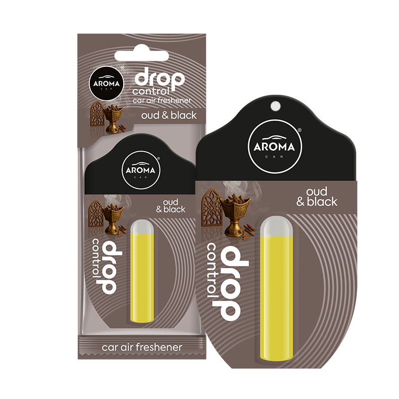 Aroma car drop control Oud&amp;Black