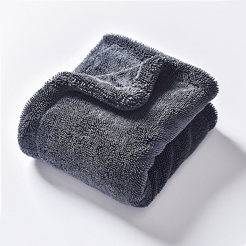 0204 Полотенце микрофибра серое 60*90 1200 gsm 4870252391524