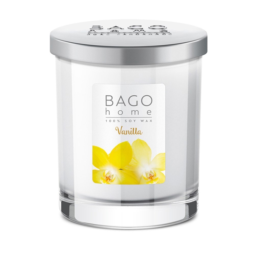 BAGO HOME Свеча в стекле 132 гр Ваниль 4630030290162