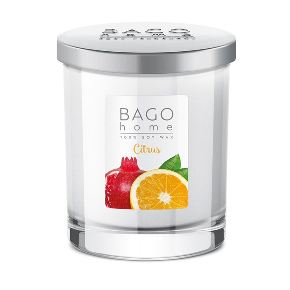 BAGO HOME Свеча в стекле 132 гр Цитрус 4630030290117