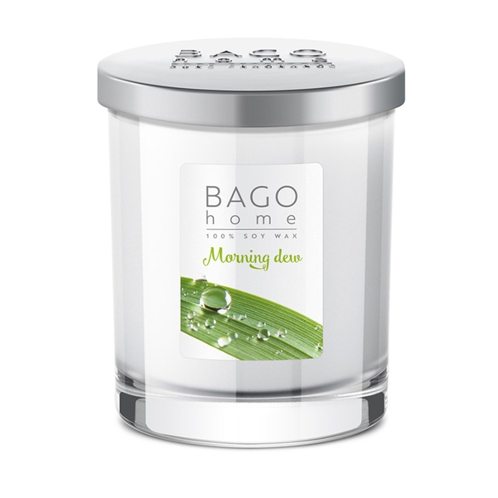 BAGO HOME Свеча в стекле 132 гр Утренняя роса 4630030290148