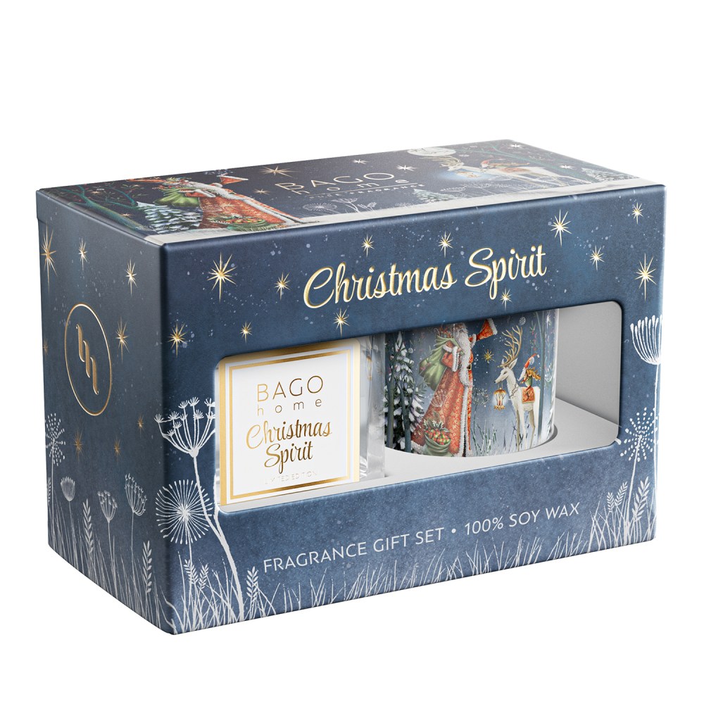 BAGO HOME НГ Набор Новогоднее настроение (дифф. 45 мл, свеча 85 г). 4680178850469