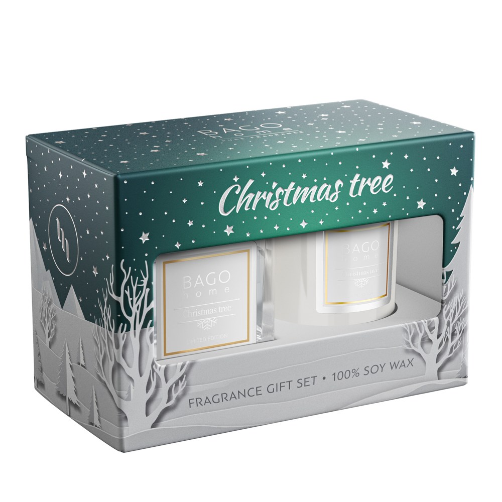 BAGO HOME НГ Набор Новогодняя елка (дифф. 45 мл, свеча 85 г) 4680178850490